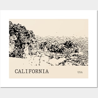 California USA Posters and Art